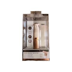 Flawless Nu Razor Finishing Touch 18K Gold Plated Built In Light Rechargeable